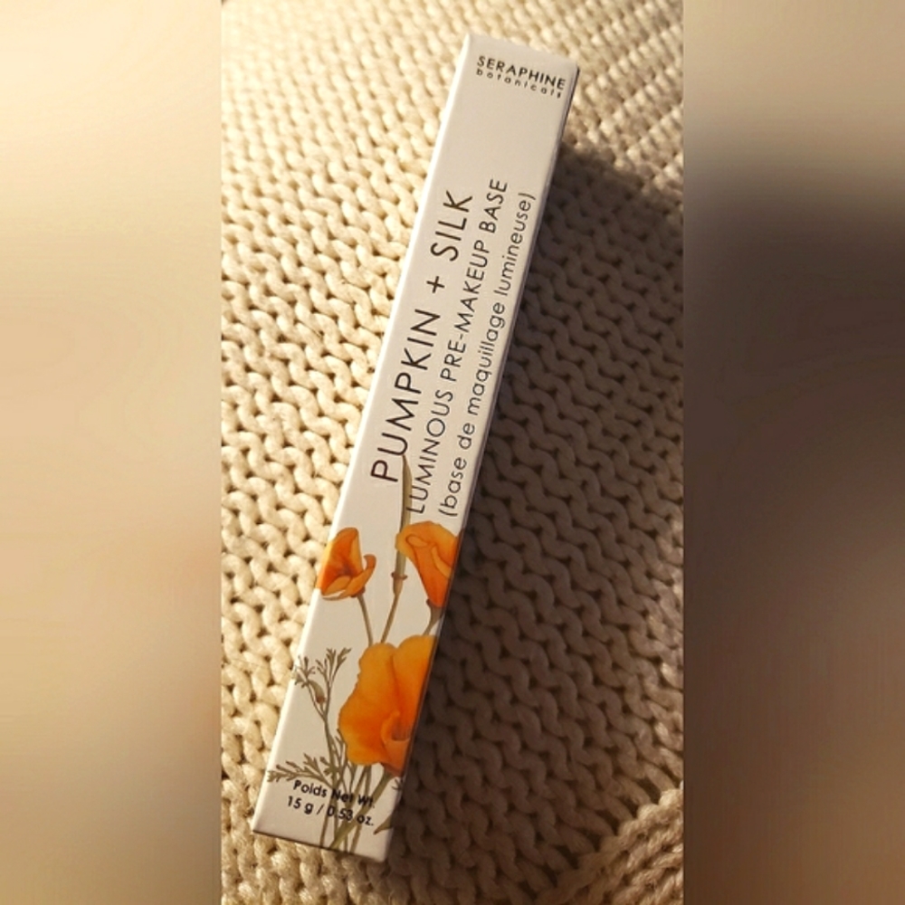 Seraphine botanicals Pumpkin + Silk pre-makeup base